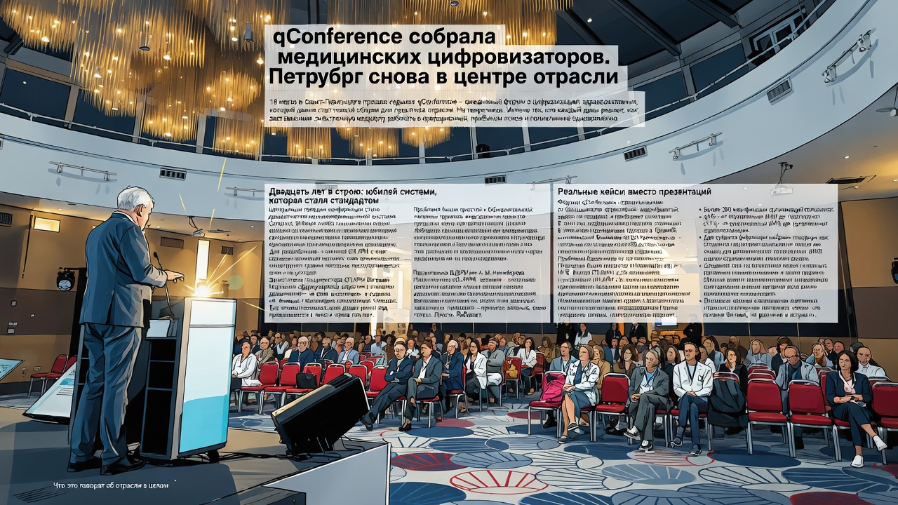 qConference собрала медицинских цифровизаторов. Петербург снова в центре отрасли